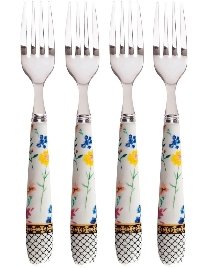 Best Pirce ✨ Maxwell & Williams Teas & C's Contessa Cake Fork Set of 4 White Gift Boxed ✨ 1 Best Pirce ✨ Maxwell & Williams Teas & C's Contessa Cake Fork Set of 4 White Gift Boxed ✨