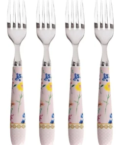 Cheap ❤️ Maxwell & Williams Teas & C's Contessa Cake Fork Set of 4 Rose Gift Boxed ✔️