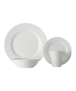 Discount βοΈ Maxwell & Williams White Basics Cosmopolitan Rim 16pc Gift Boxed Dinner Set π