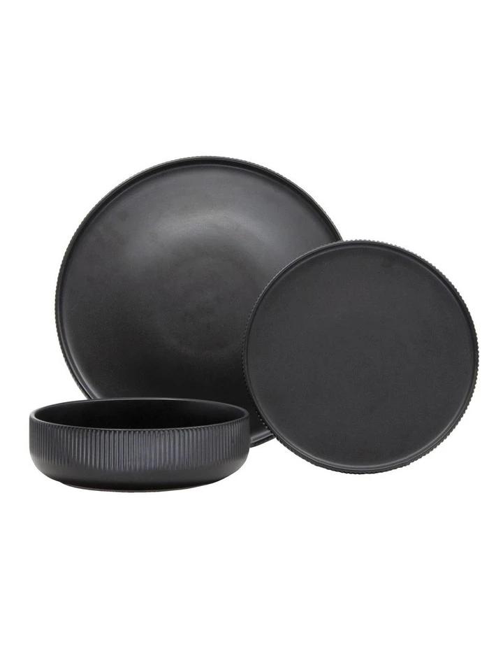 Promo ⌛ Salt&Pepper Brae 12pc Dinner Set Black ⭐ 1 Promo ⌛ Salt&Pepper Brae 12pc Dinner Set Black ⭐