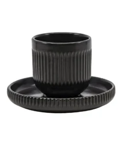 Budget ⭐ Salt&Pepper Brae Espresso Cup & Saucer Set Black ⌛