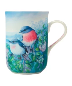 Outlet 🧨 Maxwell & Williams Birds of Australia KC 10 Year Anniversary Rose Robin 300ml Mug 🔥