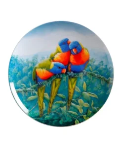 Cheap 🤩 Maxwell & Williams Birds of Australia Katherine Castle 10 Year Anniversary 20cm Lorikeet Plate 😍