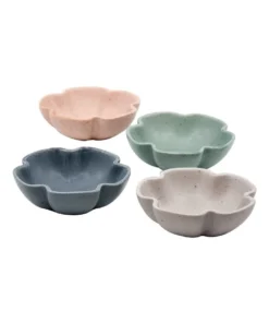 Best Pirce 🤩 Salt&Pepper Ikana Blossom 10cm Set of 4 Dish 🎉