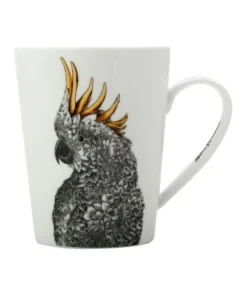 New 👍 Maxwell & Williams Marini Ferlazzo Cockatoo 450ml Tall Mug Gift Box White ⭐