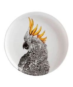 Discount 💯 Maxwell & Williams Marini Ferlazzo Birds Cockatoo 20cm Gift Boxed Plate ⭐