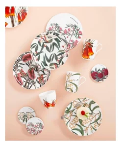 Outlet 👏 Maxwell & Williams Royal Botanic Garden Telopea 9.5cm Ceramic Round Coaster ✔️ -Dining Sales Store 728699590 2 720x928