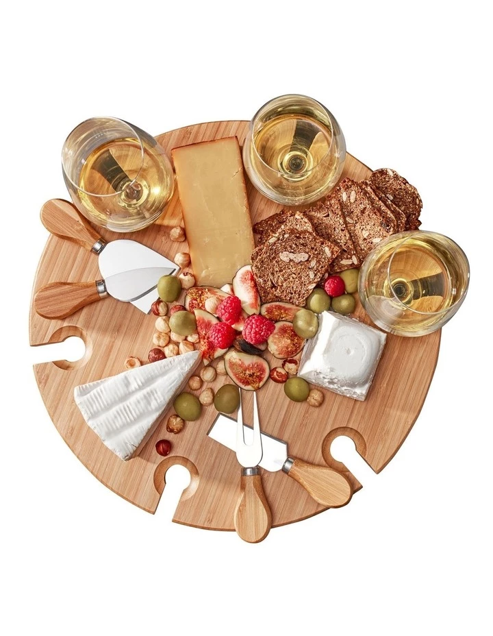 Buy βοΈ Salt&Pepper Picnic Circular Wine Tray & Cheese Knives 33.5cm π 3 Buy βοΈ Salt&Pepper Picnic Circular Wine Tray & Cheese Knives 33.5cm π - Image 3