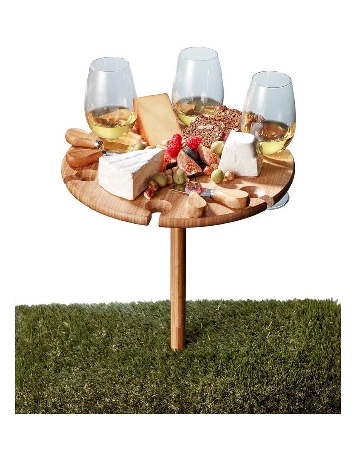 Buy βοΈ Salt&Pepper Picnic Circular Wine Tray & Cheese Knives 33.5cm π 5 Buy βοΈ Salt&Pepper Picnic Circular Wine Tray & Cheese Knives 33.5cm π - Image 5