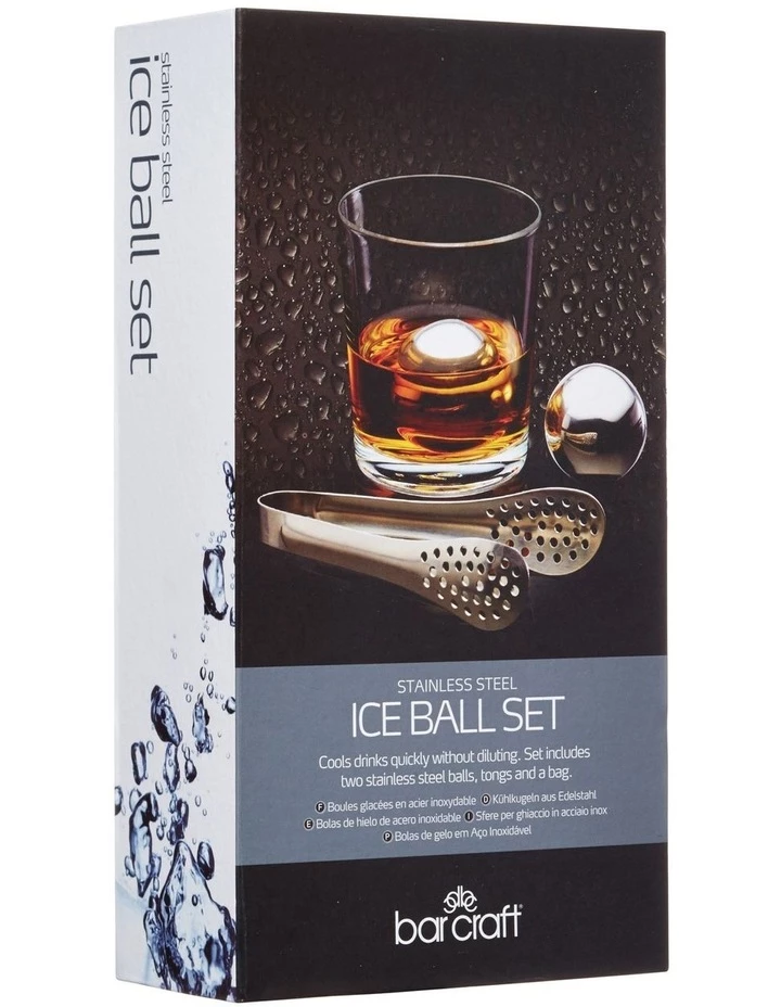 Deals ⭐ BarCraft Stainless Steel Ice Ball Gift Boxed 3 Piece Set ✨ 2 Deals ⭐ BarCraft Stainless Steel Ice Ball Gift Boxed 3 Piece Set ✨ - Image 2