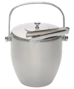 New 😀 BarCraft Stainless Steel Gift Boxed Ice Bucket with Lid & Tong Set 🛒