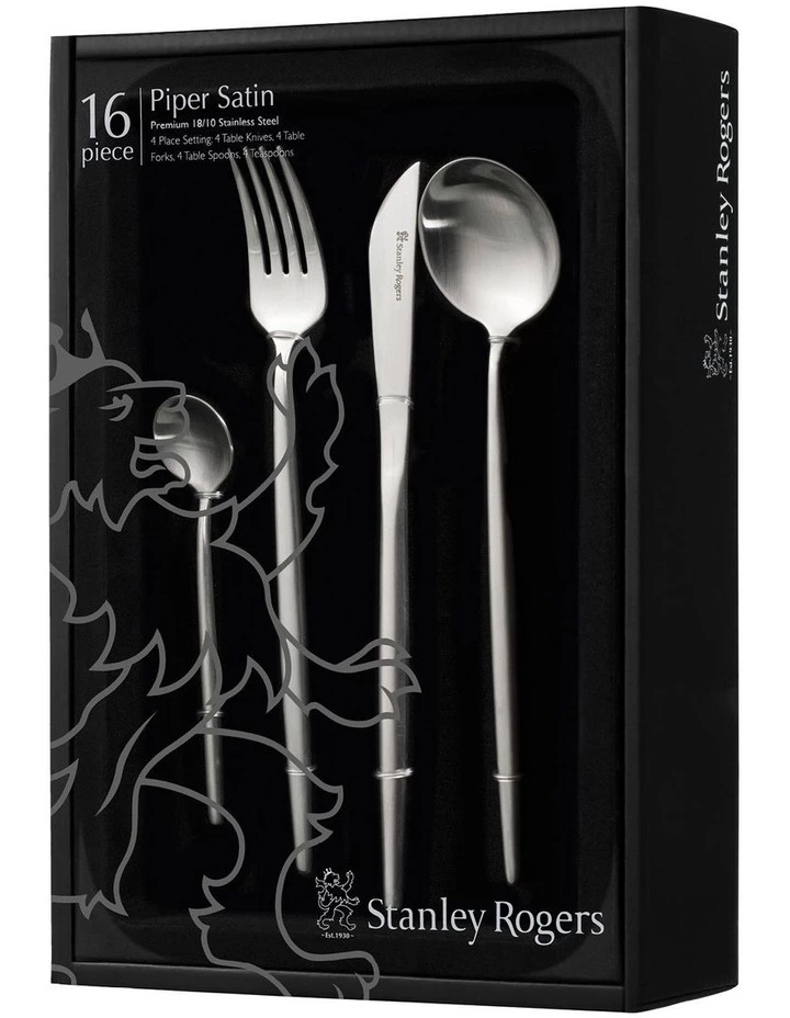 Brand new π Stanley Rogers Piper Satin 16 Piece Cutlery Set 𧨠3 Brand new π Stanley Rogers Piper Satin 16 Piece Cutlery Set 𧨠- Image 3