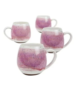 Promo ⭐ Robert Gordon Hug Me Mugs Set of 4 Pink Mediterranean 💯