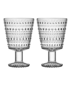 Cheap ✔️ IITTALA Kastehelmi Set of 2 Universal Glass Clear 🛒