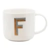 Deals ❤️ Salt&Pepper Alpha Mug 400ml - Letter F 🔥