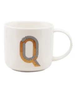 Budget 🔥 Salt&Pepper Alpha Mug 400ml - Letter Q ✔️