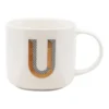 Outlet ⌛ Salt&Pepper Alpha Mug 400ml - Letter U ⌛