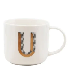 Outlet ⌛ Salt&Pepper Alpha Mug 400ml - Letter U ⌛