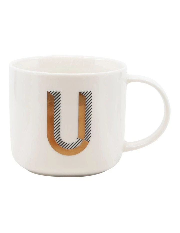 Outlet ⌛ Salt&Pepper Alpha Mug 400ml - Letter U ⌛ 1 Outlet ⌛ Salt&Pepper Alpha Mug 400ml - Letter U ⌛
