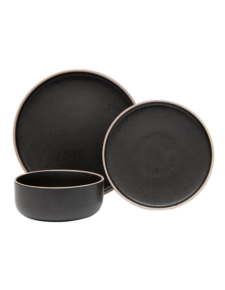Hot Sale ✨ Salt&Pepper Hana 12 Piece Dinner Set Black ✔️ 1 Hot Sale ✨ Salt&Pepper Hana 12 Piece Dinner Set Black ✔️