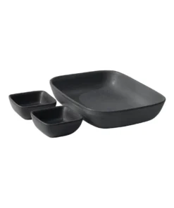 Wholesale 🎉 Salt&Pepper Major 3 Piece Serving Set Black ✔️