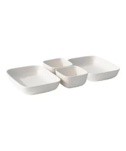 Promo 🤩 Salt&Pepper Major 4 Piece Serving Set White ✔️