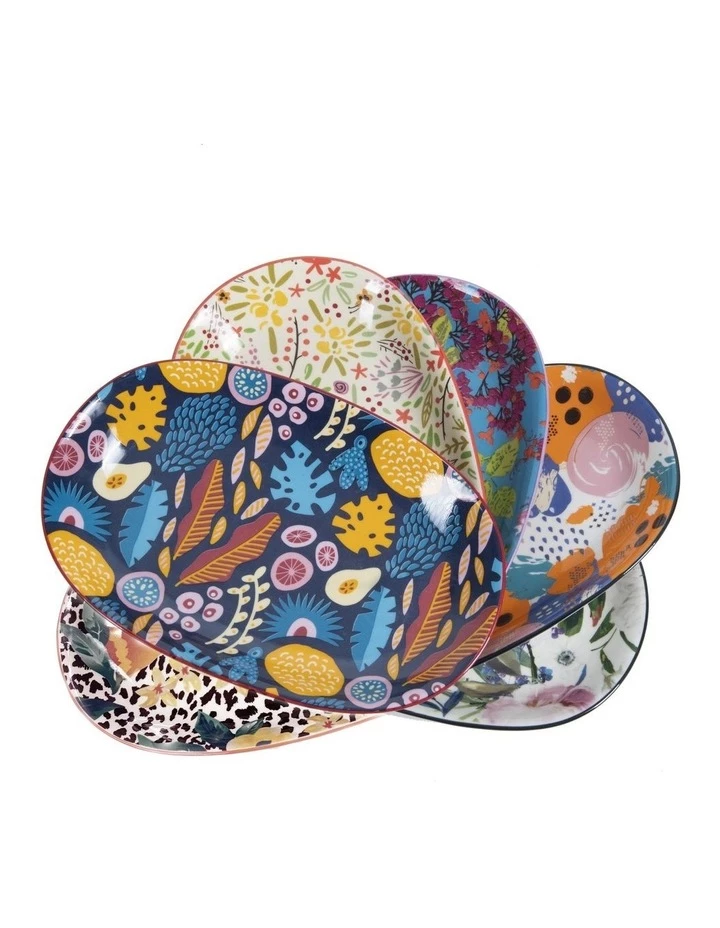 Cheap ๐ฏ Cooper & Co Set of 6 Floral Ceramic Rectangle Kitchen Plates ๐ฅ 1 Cheap ๐ฏ Cooper & Co Set of 6 Floral Ceramic Rectangle Kitchen Plates ๐ฅ