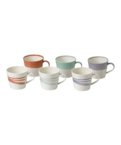 Best Sale ⭐ Royal Doulton 1815 BOLD 450ml Set of 6 Grande Mug Multicolour ✔️