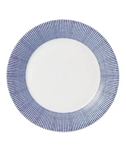 Discount ❤️ Royal Doulton Pacific Dots 23.5cm Side Plate White/Blue ❤️