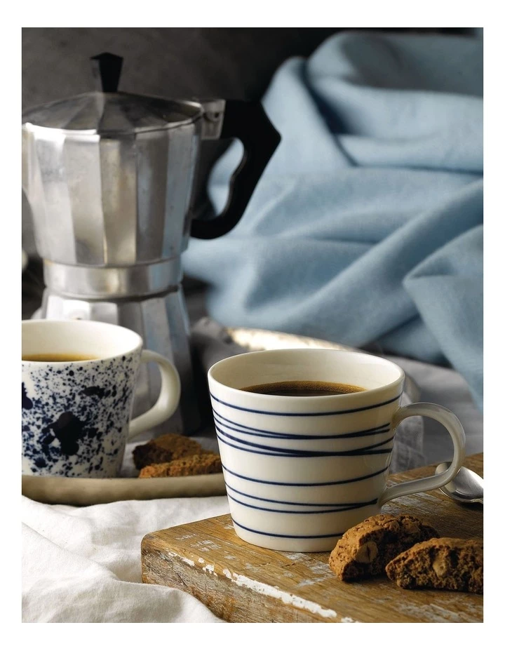 Cheap ✨ Royal Doulton Pacific Set of 6 Small Mugs Blue/White ⌛ 2 Cheap ✨ Royal Doulton Pacific Set of 6 Small Mugs Blue/White ⌛ - Image 2