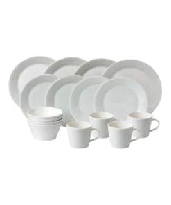 Promo ✔️ Royal Doulton Pacific Mint 16pc Place Setting Dots Print 😍