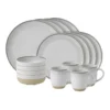Buy 💯 Royal Doulton Ellen DeGeneres White Brushed Glaze 16pc Dining Set 🔔