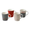 Wholesale 🎉 Royal Doulton Ellen DeGeneres Signature Accents 450ml Set of 4 Mugs Multicolour 🤩