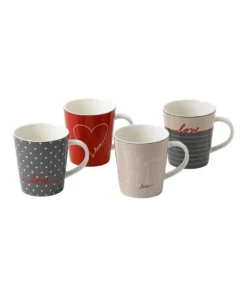 Wholesale 🎉 Royal Doulton Ellen DeGeneres Signature Accents 450ml Set of 4 Mugs Multicolour 🤩
