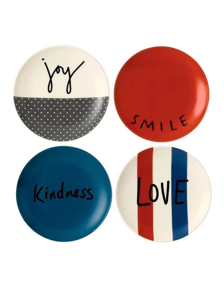 Outlet ๐ Royal Doulton Ellen DeGeneres Joy Accents 16cm Set of 4 Plate โญ 1 Outlet ๐ Royal Doulton Ellen DeGeneres Joy Accents 16cm Set of 4 Plate โญ