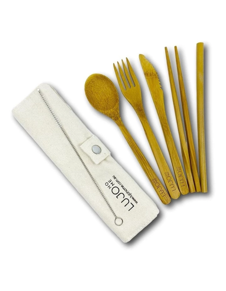 Outlet ๐ฅ Lujo Home Bamboo Cutlery ๐ 1 Outlet ๐ฅ Lujo Home Bamboo Cutlery ๐