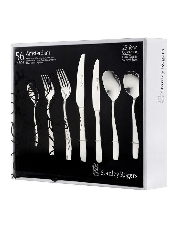 Cheapest ✨ Stanley Rogers Amsterdam 56pc Cutlery set 👍 1 Cheapest ✨ Stanley Rogers Amsterdam 56pc Cutlery set 👍