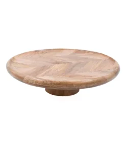 Best deal ✨ Heritage Herringbone Wood Cake Stand 🔔