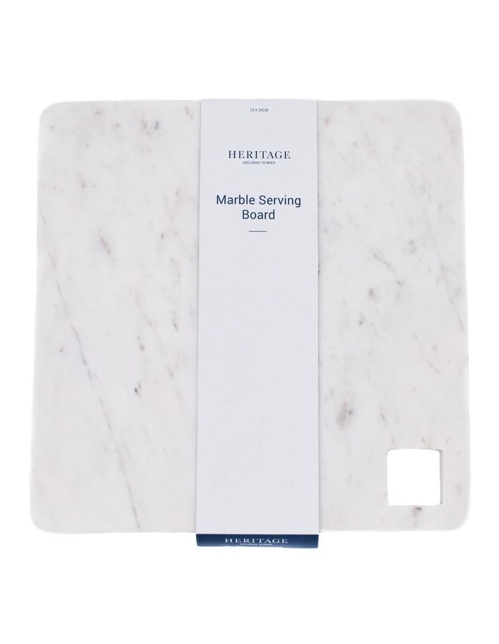 Flash Sale ❤️ Heritage 28x28x1.5cm Marble Board White ✔️ 1 Flash Sale ❤️ Heritage 28x28x1.5cm Marble Board White ✔️