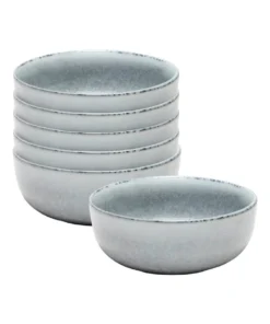 Deals ✨ Salt&Pepper RELIC Rice Bowl - 12cm - Blue - Set of 6 🌟