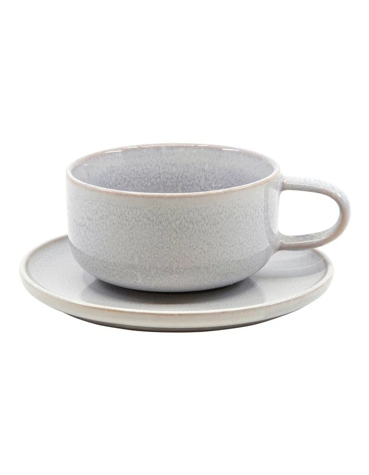 Outlet ⌛ Salt&Pepper RELIC Tea Cup and Saucer Set - 260ml/15cm - Mist - Set of 6 ✨ 2 Outlet ⌛ Salt&Pepper RELIC Tea Cup and Saucer Set - 260ml/15cm - Mist - Set of 6 ✨ - Image 2