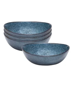 Best deal 💯 Salt&Pepper NOMAD Soup Bowl - 20cm - Blue - Set of 4 ❤️