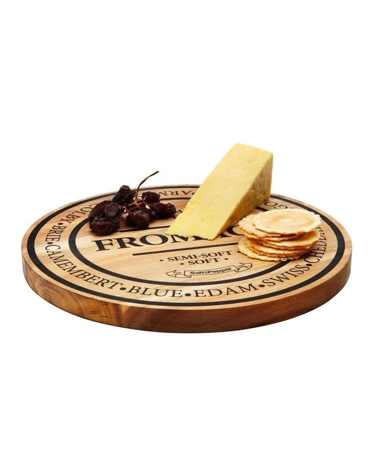 New π Salt&Pepper FROMAGE Board - Round - Small π 4 New π Salt&Pepper FROMAGE Board - Round - Small π - Image 4