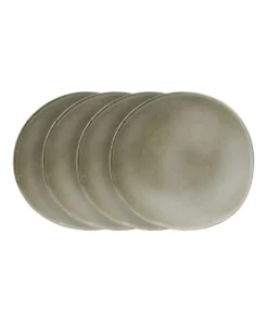 Hot Sale ⭐ Robert Gordon Pier Mason 27.5cm Set of 4 Dinner Plate Grey 🧨