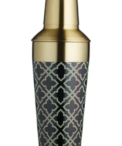 Deals 🤩 BarCraft Art Deco Gift Boxed 650ml Cocktail Shaker Silver ⭐