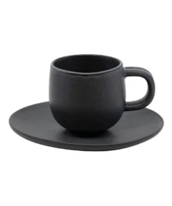 Top 10 🔥 Salt&Pepper Hue 85ml/12cm Espresso Cup & Saucer Set Black 💯