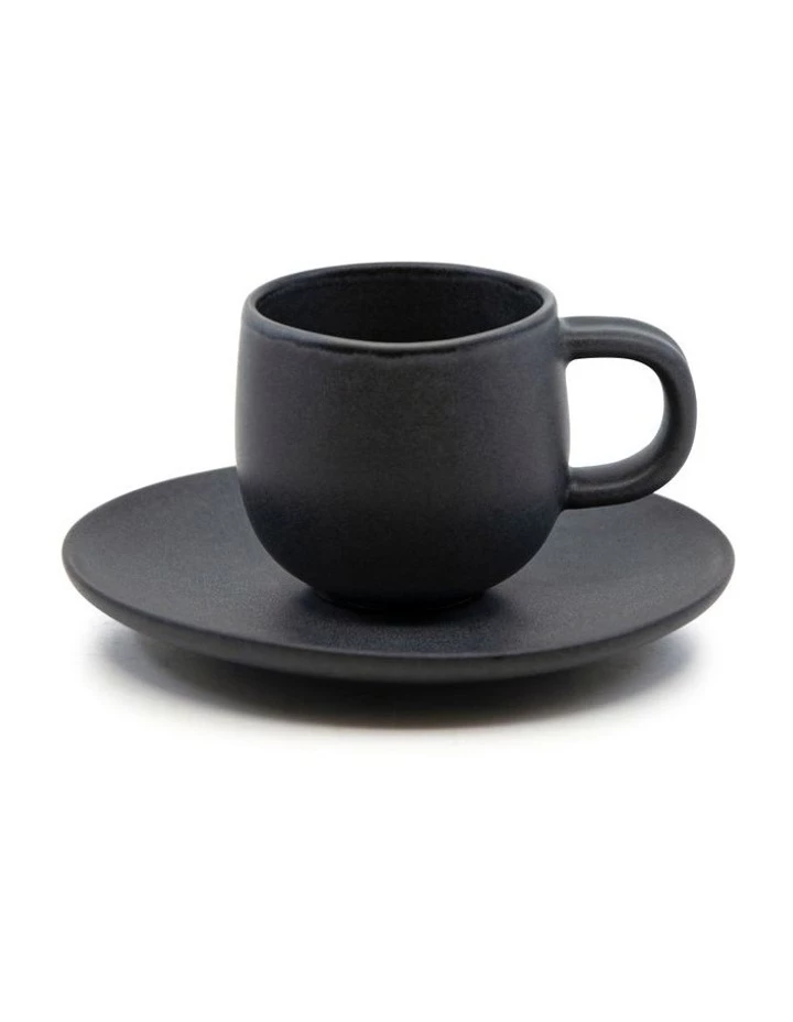 Deals โ Salt&Pepper Hue Espresso Cup and Saucer Set 85ml/12cm - Black - Set of 6 ๐ 1 Deals โ Salt&Pepper Hue Espresso Cup and Saucer Set 85ml/12cm - Black - Set of 6 ๐