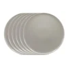 Budget 🛒 Salt&Pepper Hue 20cm Set of 6 Stoneware Side Plate Grey 🎁