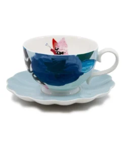 Deals ❤️ Salt&Pepper Willow Tea Cup & Saucer 240ml - Petal - Set of 6 👏 -Dining Sales Store 781942150 2 720x928