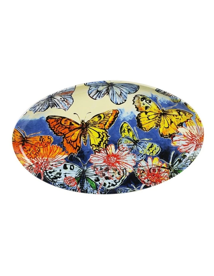 New π Robert Gordon x Bromley Bromley Oval Platter - Butterfiles Dip Painted 3 π 1 New π Robert Gordon x Bromley Bromley Oval Platter - Butterfiles Dip Painted 3 π